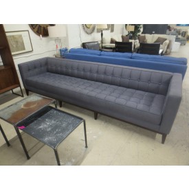 Upholstered Furn - Grey Tufted Sofa