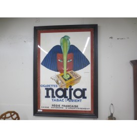 Picture - Naja Taba D Orient Vntg French Subway Poster Framed